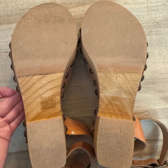 Free People Pasadena Clogs Wrap Ankle Women’s 40 EU 9.5 US - Picture 9 of 10